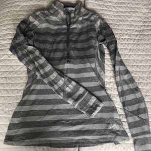 Amazing striped grey Lululemon jacket size 8